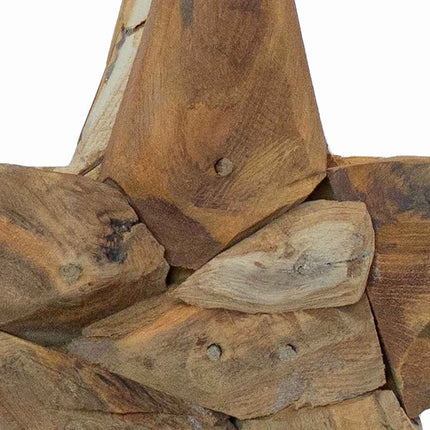Julstjärna Brun 31 x 15 x 46 cm Massivt teakträ