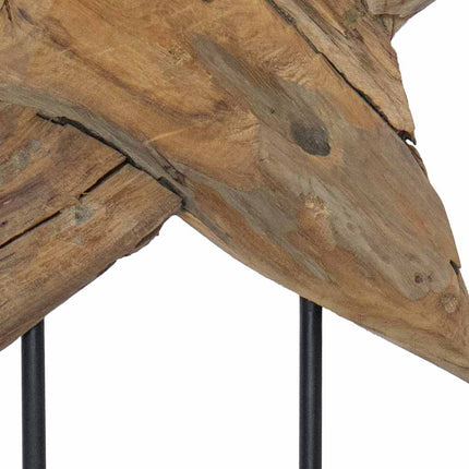 Julstjärna Brun 43,5 x 13,5 x 59 cm Massivt teakträ