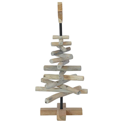 Julgran med stativ Brun 60 cm Massivt teakträ