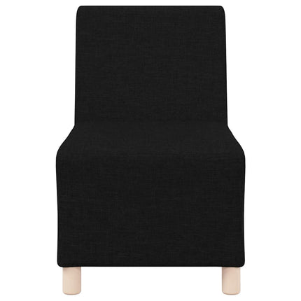 Modulsofa utan armstöd 2 st Svart tyg