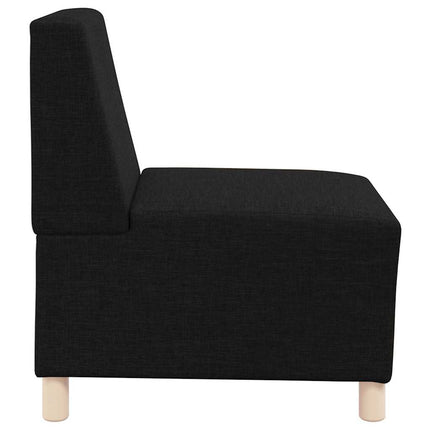 Modulsofa utan armstöd 2 st Svart tyg