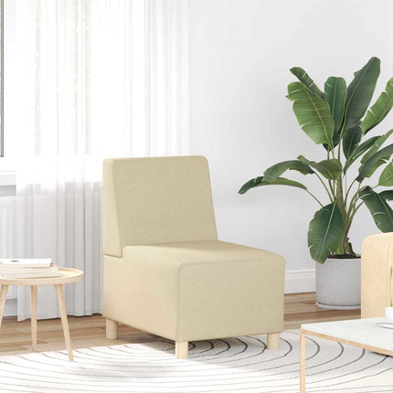 Modulsofa utan armstöd 2 pcs Kräm 55 x 74 x 82 cm tyg