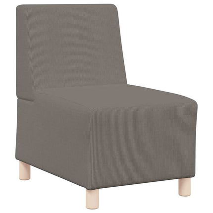 Modulsofa utan armstöd 2 pcs Ljusgrå 55 x 74 x 82 cm