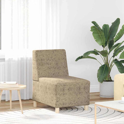 Modulsofa utan armstöd 2 pcs Ljusgrå 55 x 74 x 82 cm