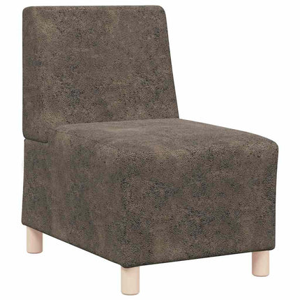 Modulsofa utan armstöd 2 pcs Mörkgrå 55 x 74 x 82 cm