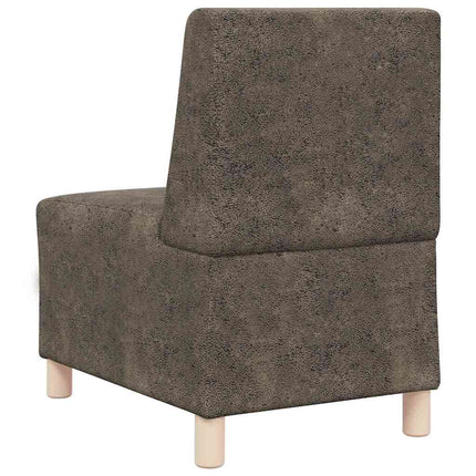 Modulsofa utan armstöd 2 pcs Mörkgrå 55 x 74 x 82 cm
