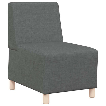 Modulsofa utan armstöd 3 pcs Mörkgrå 55 x 74 x 82 cm tyg