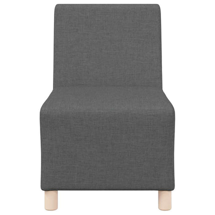 Modulsofa utan armstöd 3 st Mörkgrå tyg