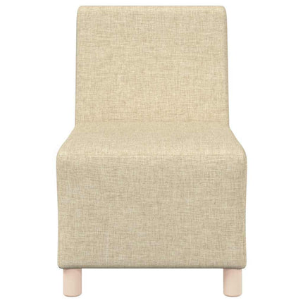Modulsofa utan armstöd 3 pcs Kräm 55 x 74 x 82 cm tyg