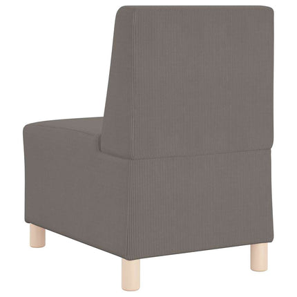 Modulsofa utan armstöd 3 pcs Ljusgrå 55 x 74 x 82 cm