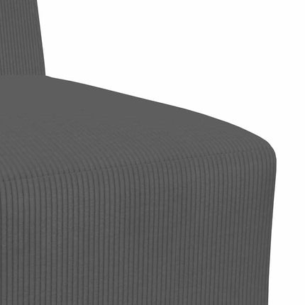 Modulsofa utan armstöd 3 pcs Mörkgrå 55 x 74 x 82 cm