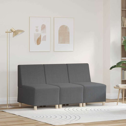 Modulsofa utan armstöd 3 pcs Mörkgrå 55 x 74 x 82 cm