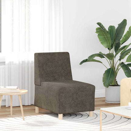 Modulsofa utan armstöd 3 pcs Mörkgrå 55 x 74 x 82 cm