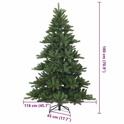 Plast Hingad Julgran med stativ Grön 180 cm PVC, stål