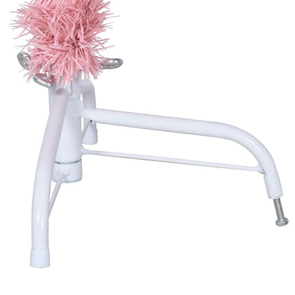Konstgjord Förbelyst Julgran med 150 LED-lampor Rosa 120 cm PVC