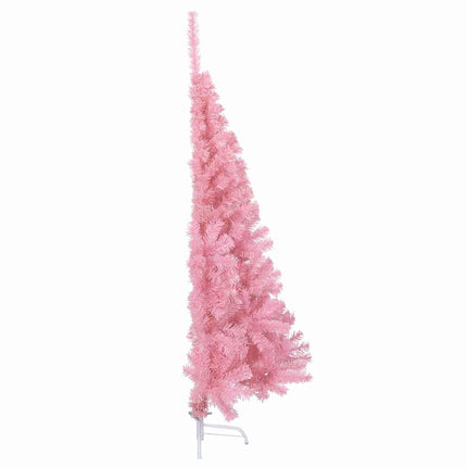 Konstgjord Förbelyst Julgran med 150 LED-lampor Rosa 150 cm PVC