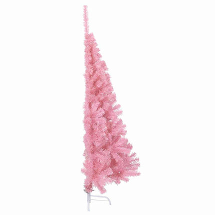 Konstgjord Förbelyst Julgran med 150 LED-lampor Rosa 150 cm PVC