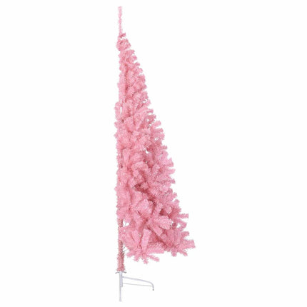 Konstgjord Förbelyst Julgran med 300 LED-lampor Rosa 240 cm PVC