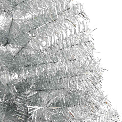 Konstgjord Förbelyst Julgran Silver 240 cm PET