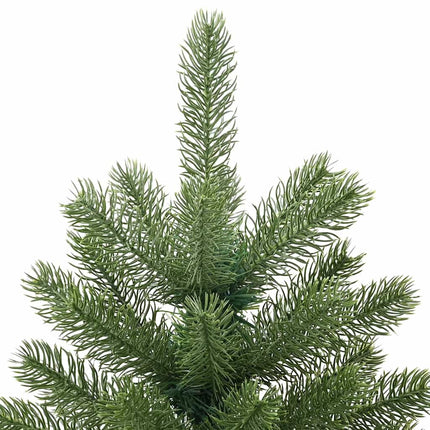 Konstgjord julgran med 150 LED-lampor Grön 150 cm PE och PVC