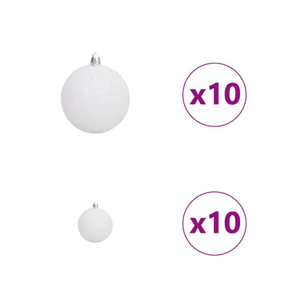 Konstgjord julgran med 300 LED-lampor Grön 180 cm PE och PVC