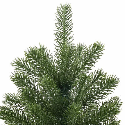 Konstgjord julgran med 300 LED-lampor Grön 240 cm PE och PVC