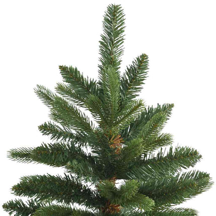 Konstgjord julgran med 300 LED-lampor Grön 210 cm PE och PVC