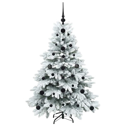 Konstgjord julgran med 150 LED-lampor Vit 120 cm PE och PVC
