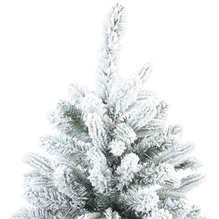 Konstgjord julgran med 300 LED-lampor Vit 180 cm PE och PVC