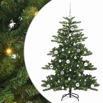 Plast Hingad Julgran med stativ Grön 150 cm PVC och stål