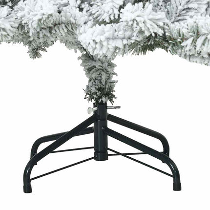 Plast Hingad Julgran med 150 LED-lampor Vit 150 cm PVC och stål