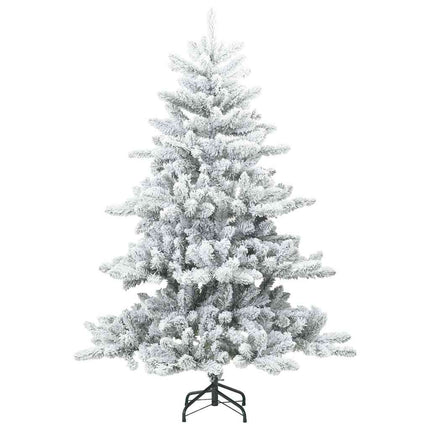 Plast Hingad Julgran med 150 LED-lampor Vit 150 cm PVC och stål