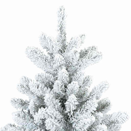Plast Hingad Julgran med 300 LED-lampor Vit 180 cm PVC och stål