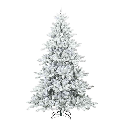 Plast Hingad Julgran Grön och vit 210 cm PVC