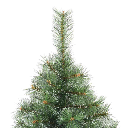 Konstgjord julgran med 300 LED-lampor Grön 180 cm PE och PVC