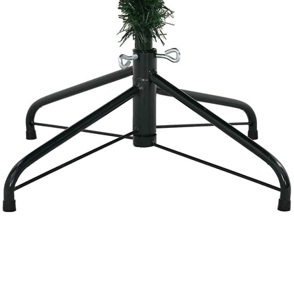 Konstgjord julgran med stativ Grön 240 cm PVC, PE och stål