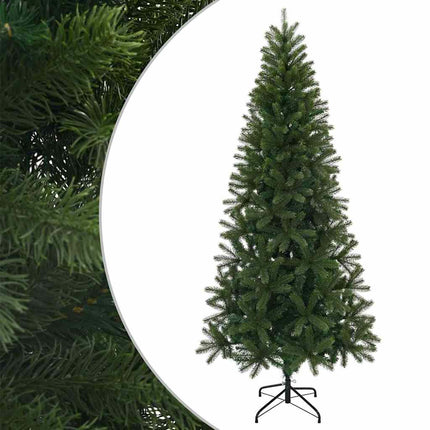Konstgjord julgran med stativ Grön 240 cm PVC, PE och stål