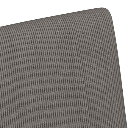 Matstolar med hjul 2 pcs Ljusgrå 57 x 66 x 94 cm Mockatyg