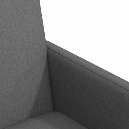 Matstolar med hjul med hjul 2 pcs Mörkgrå 57 x 66 x 94 cm tyg