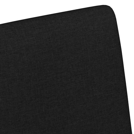 Matstolar med hjul med hjul 2 pcs Svart 57 x 66 x 94 cm tyg