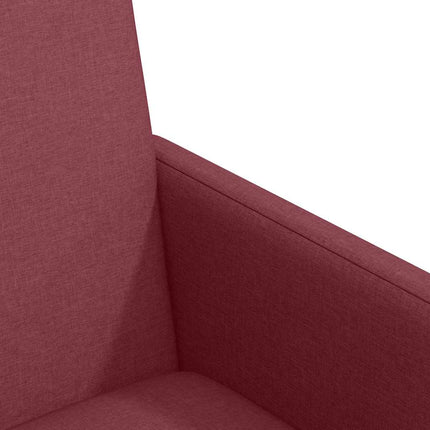 Matstolar med hjul med hjul 2 pcs Vinröd 57 x 66 x 94 cm tyg