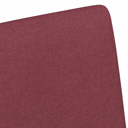 Matstolar med hjul med hjul 2 pcs Vinröd 57 x 66 x 94 cm tyg