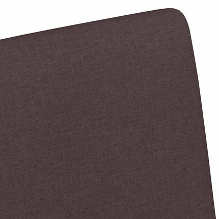 Matstolar med hjul med hjul 2 pcs Mörkbrun 57 x 66 x 94 cm tyg