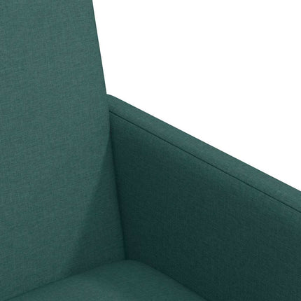 Matstolar med hjul med hjul 2 pcs Mörkgrön 57 x 66 x 94 cm tyg