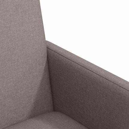Matstolar med hjul med hjul 2 pcs Taupe 57 x 66 x 94 cm tyg