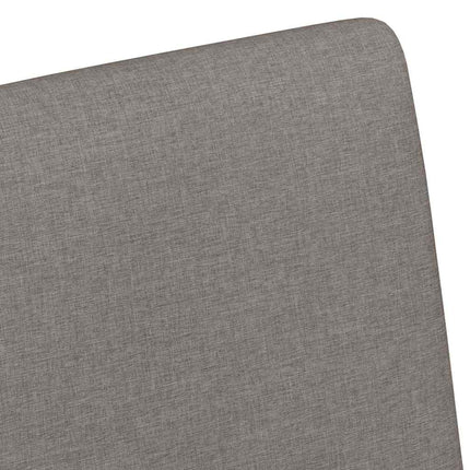 Matstolar med hjul 2 st tyg Taupe 57 x 66 x 94 cm