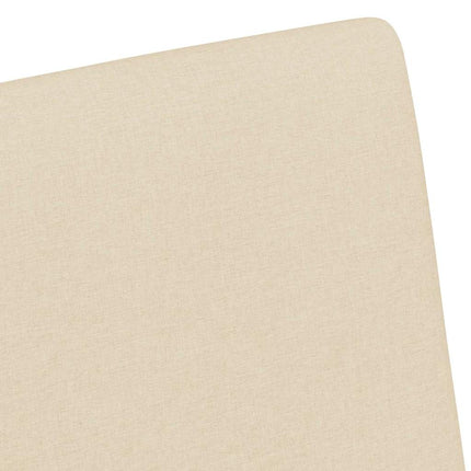 Matstolar med hjul med hjul 2 pcs Kräm 57 x 66 x 94 cm tyg