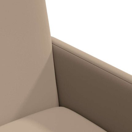 Matstolar med hjul 2 pcs Cappuccino 57 x 66 x 94 cm Konstläder