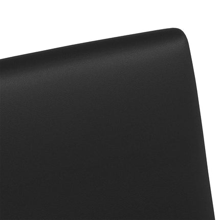 Matstolar med hjul 2 pcs Svart 57 x 66 x 94 cm Konstläder
