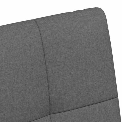 Matstolar med hjul med hjul 2 pcs Mörkgrå 58 x 65 x 94 cm tyg